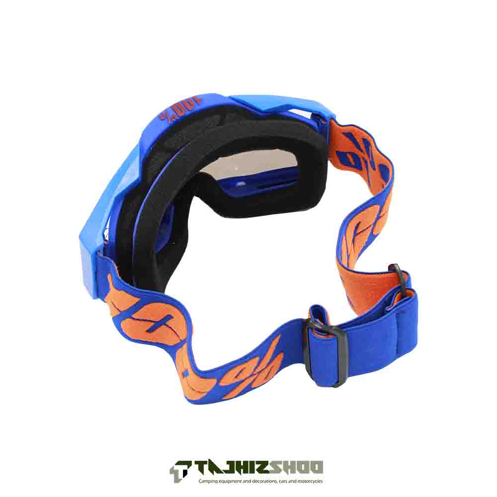 عینک کراسی کلاه کاسکت برند100% آبی