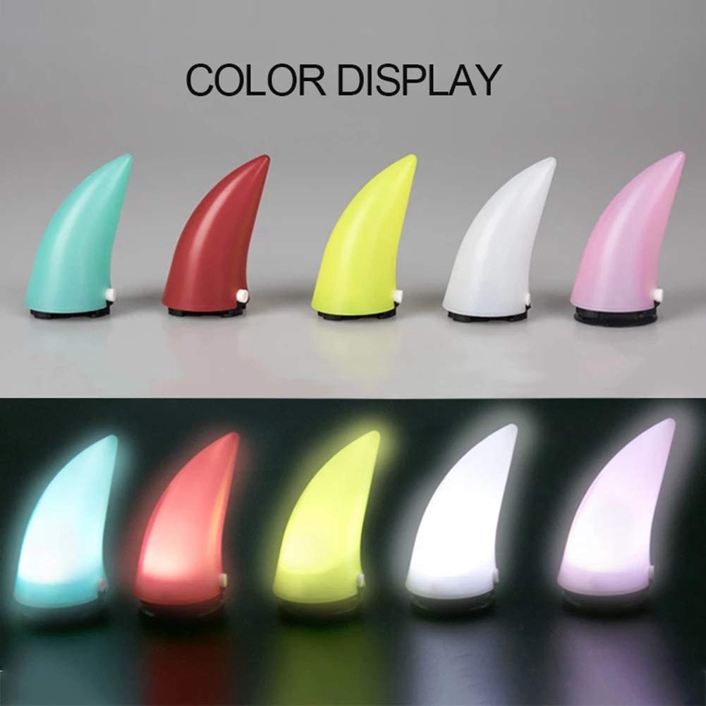 Helmet lighted horn