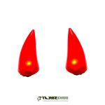 Helmet lighted horn