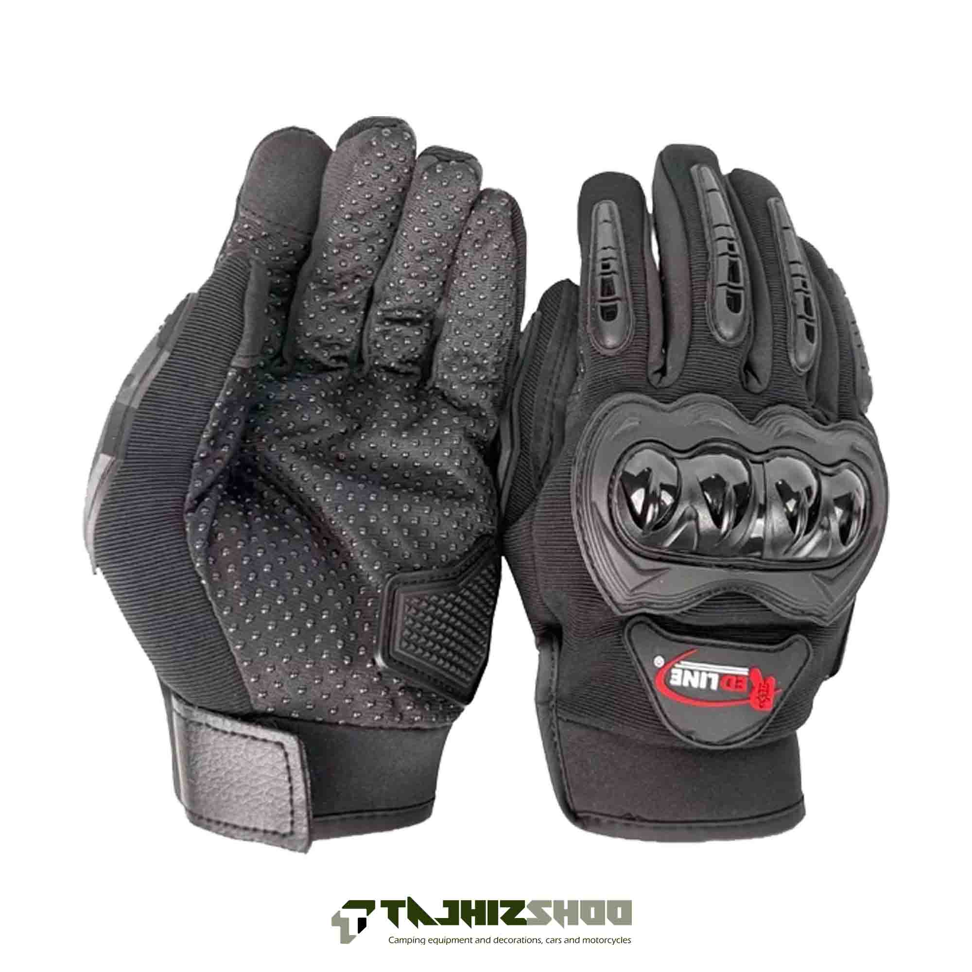 دستکش ضربه گیردار موتورسواری REDLINE