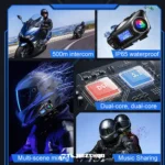 هدست بلوتوث و اینترکام کلاه کاسکت مدل Q58-MAX