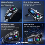 هدست بلوتوث و اینترکام کلاه کاسکت مدل Q58-MAX