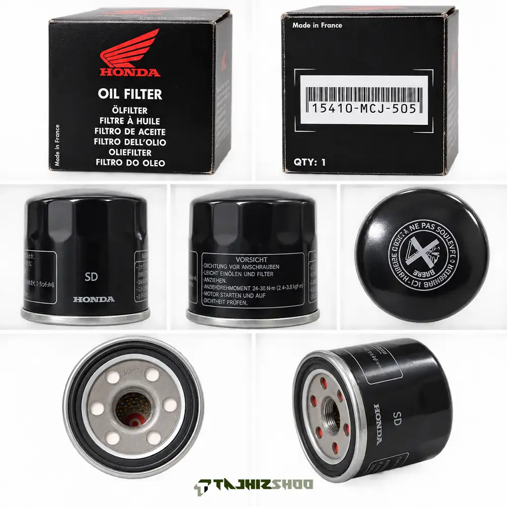 فیلتر روغن اصلی هوندا 250 تا 1300 کد 15410MCJ505